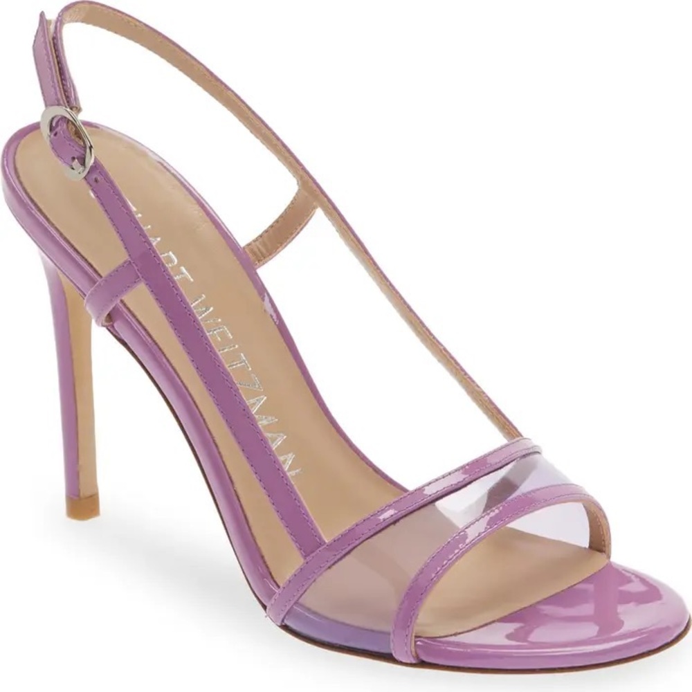 Wisteria colored Mondrian 100 heels Stuart Weitzman